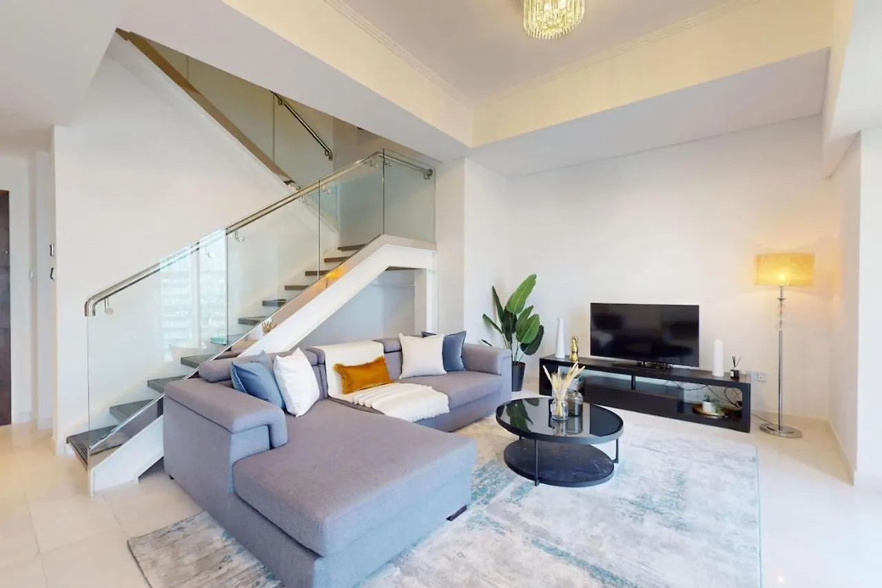 Cayan Tower - Smart One Bedroom Loft On High Floor 迪拜